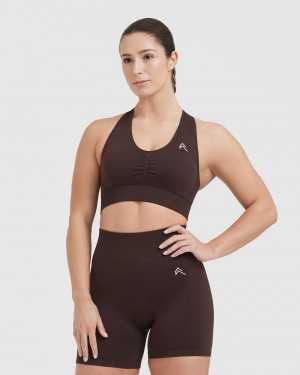 Oner Active Classic Seamless 2.0 V-Neck Bralette Sports Bras Tummanharmaat | 205-EXPMZF