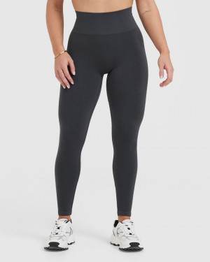 Oner Active Effortless Seamless Leggings Mustat | 180-CQZXIJ