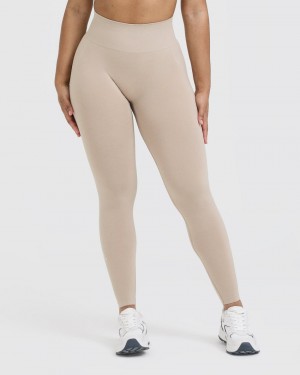 Oner Active Effortless Seamless Leggings Vaaleanruskea | 736-MYDXBQ