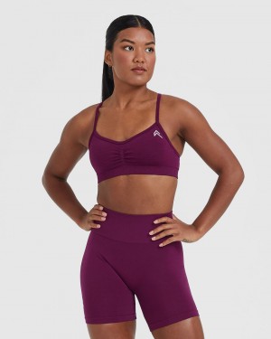 Oner Active Effortless Strappy Bralette Sports Bras Violetit | 095-HTMNZO