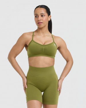 Oner Active Effortless Strappy Bralette Sports Bras Oliivinvihreä Vihreä | 043-CYMALB