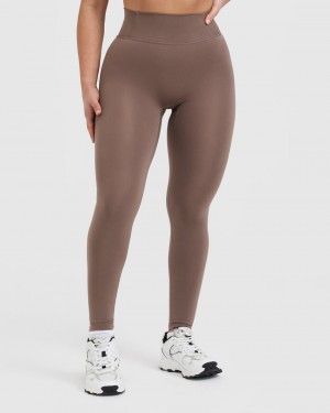 Oner Active Timeless High Waisted Leggings Ruskea | 567-QECYSP