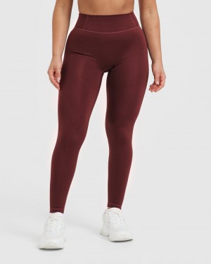 Oner Active Timeless High Waisted Leggings Viininpunainen | 485-ORVDNB