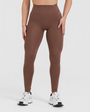 Oner Active Timeless High Waisted Leggings Ruskea | 065-IDMLWV