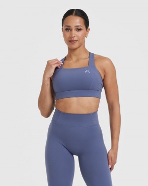 Oner Active Timeless Leveät Strap Sports Bras Sininen | 246-BLJRMX