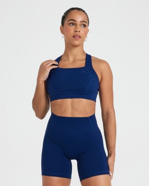 Oner Active Timeless Leveät Strap Sports Bras Sininen | 647-DJKSLM