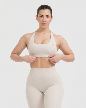 Oner Active Timeless Square Neck Sports Bras Ruskea | 481-JPEWCA