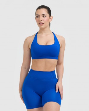 Oner Active Timeless Square Neck Sports Bras Syvä Sininen | 703-VHUGQJ