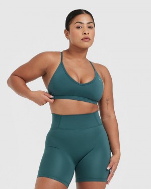 Oner Active Timeless Strappy Bralette Sports Bras Sininen Turkoosi | 724-PXJMFY