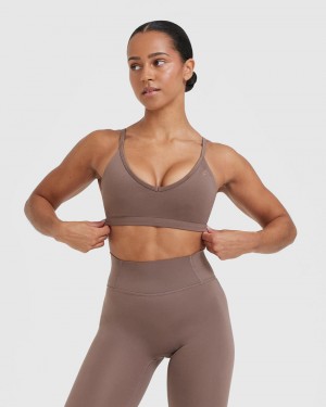 Oner Active Timeless Strappy Bralette Sports Bras Ruskea | 012-TEGQYH