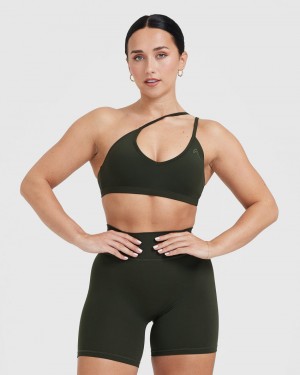 Oner Active Timeless Strappy Bralette Sports Bras Khaki | 906-PBLRQW