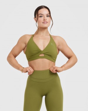 Oner Active Unified Twist Sports Bras Oliivinvihreä Vihreä | 684-ZCJQXI