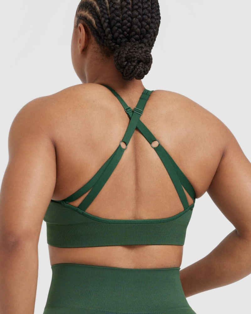 Oner Active Classic Seamless 2.0 Bralette Sports Bras Vihreä | 105-XBPJMV