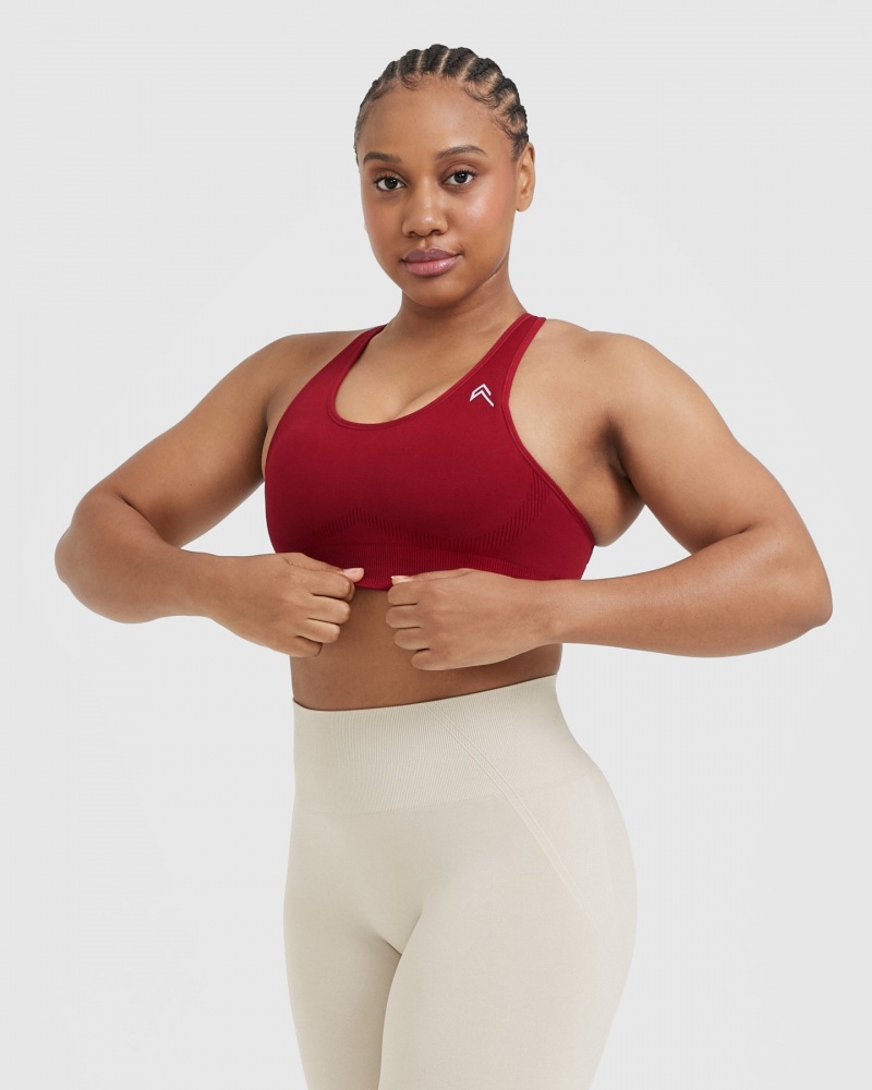 Oner Active Classic Seamless 2.0 Bralette Sports Bras Punainen Viininpunainen | 206-UEFJKH