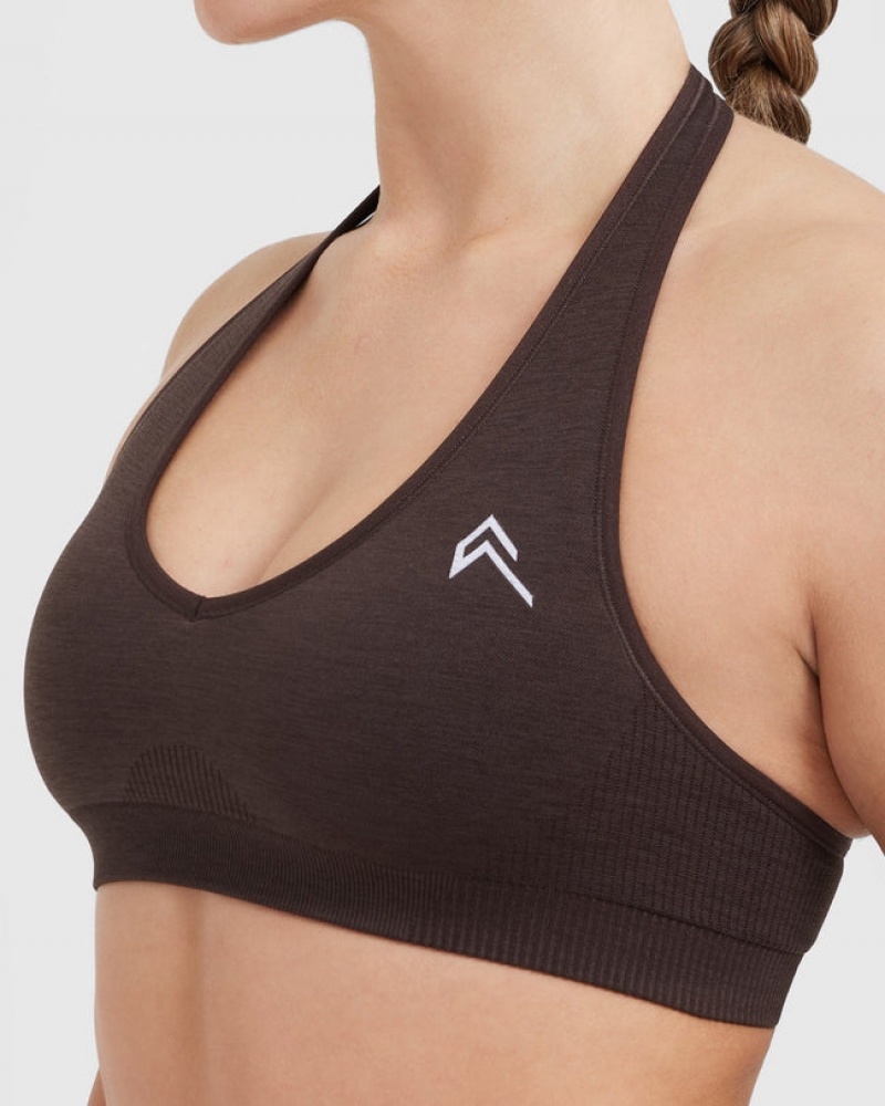 Oner Active Classic Seamless 2.0 Halter Neck Bralette Sports Bras Tummanharmaat | 692-ZSBDNV