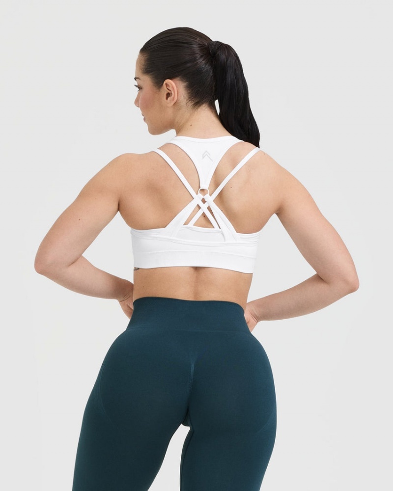 Oner Active Effortless Seamless Layered Sports Bras Valkoinen | 835-VOLGCI