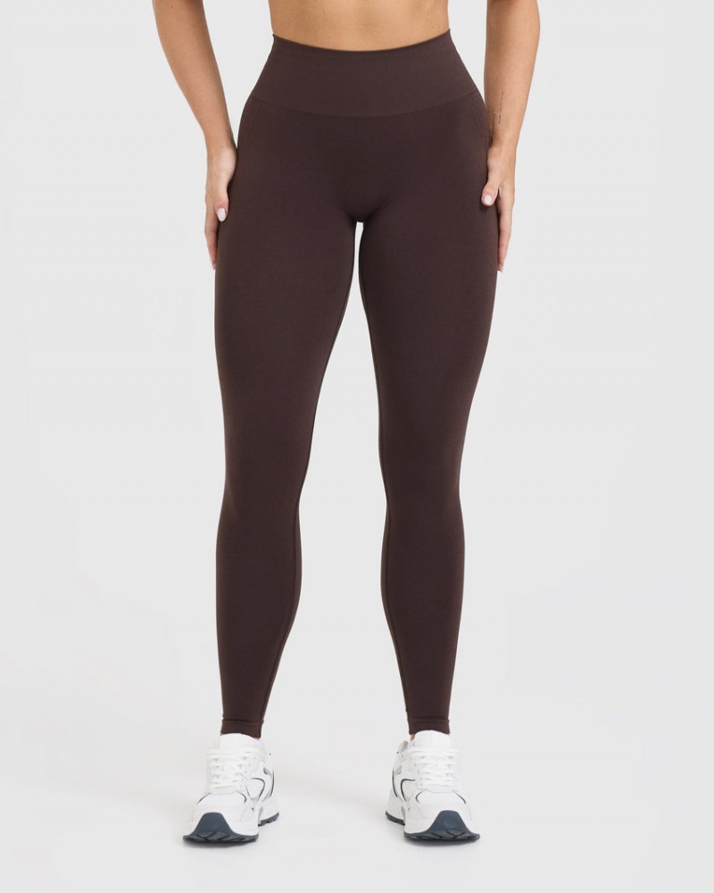 Oner Active Effortless Seamless Leggings Violetit Ruskea | 890-NIMFBR