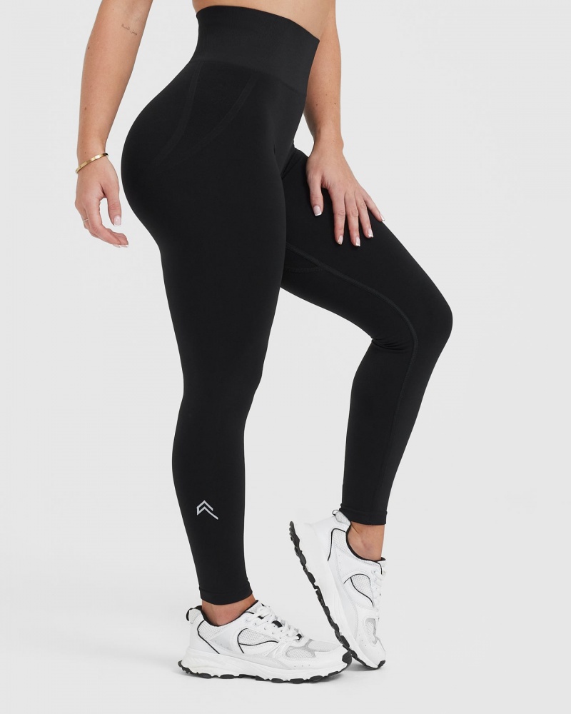 Oner Active Effortless Seamless Leggings Mustat | 754-WLJOYP