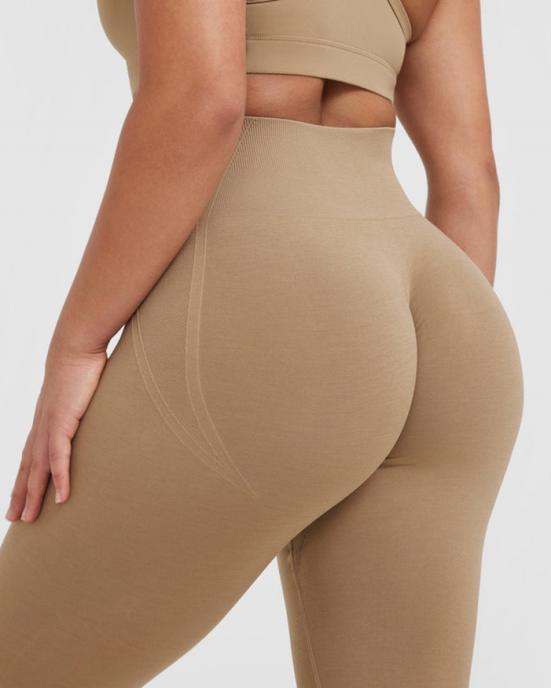 Oner Active Effortless Seamless Leggings Ruskea | 854-TXPZBH