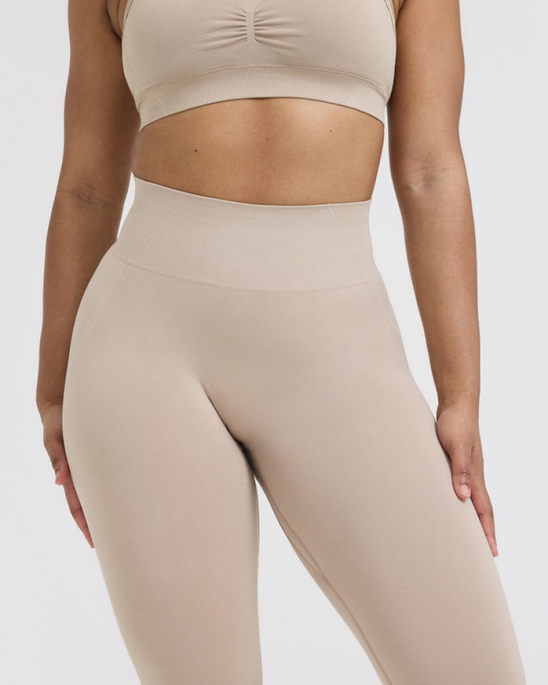 Oner Active Effortless Seamless Leggings Vaaleanruskea | 736-MYDXBQ