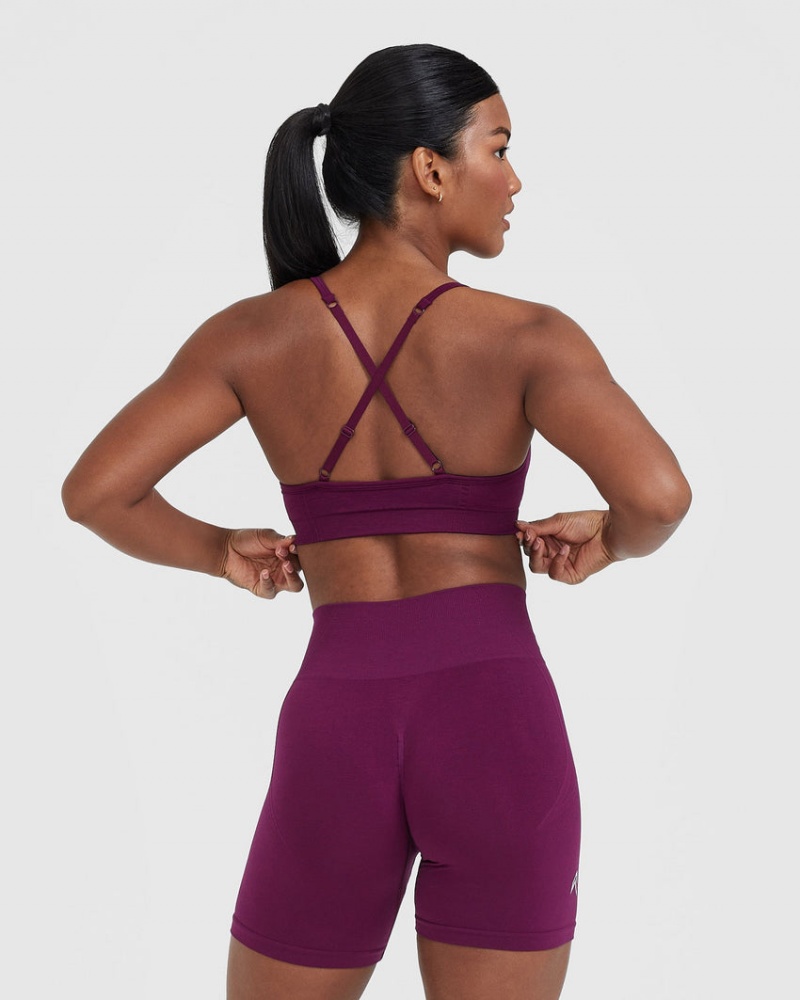 Oner Active Effortless Strappy Bralette Sports Bras Violetit | 095-HTMNZO