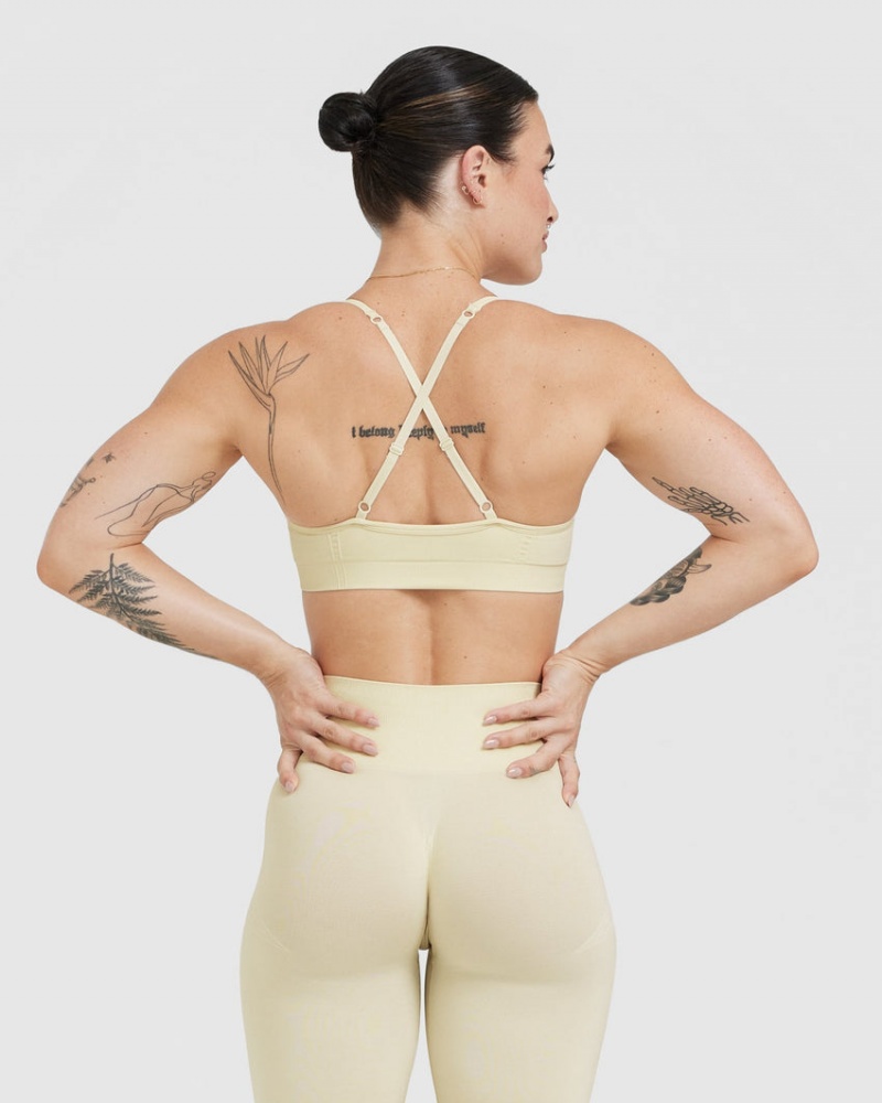 Oner Active Effortless Strappy Bralette Sports Bras Vaaleankeltainen | 921-JMQCKI