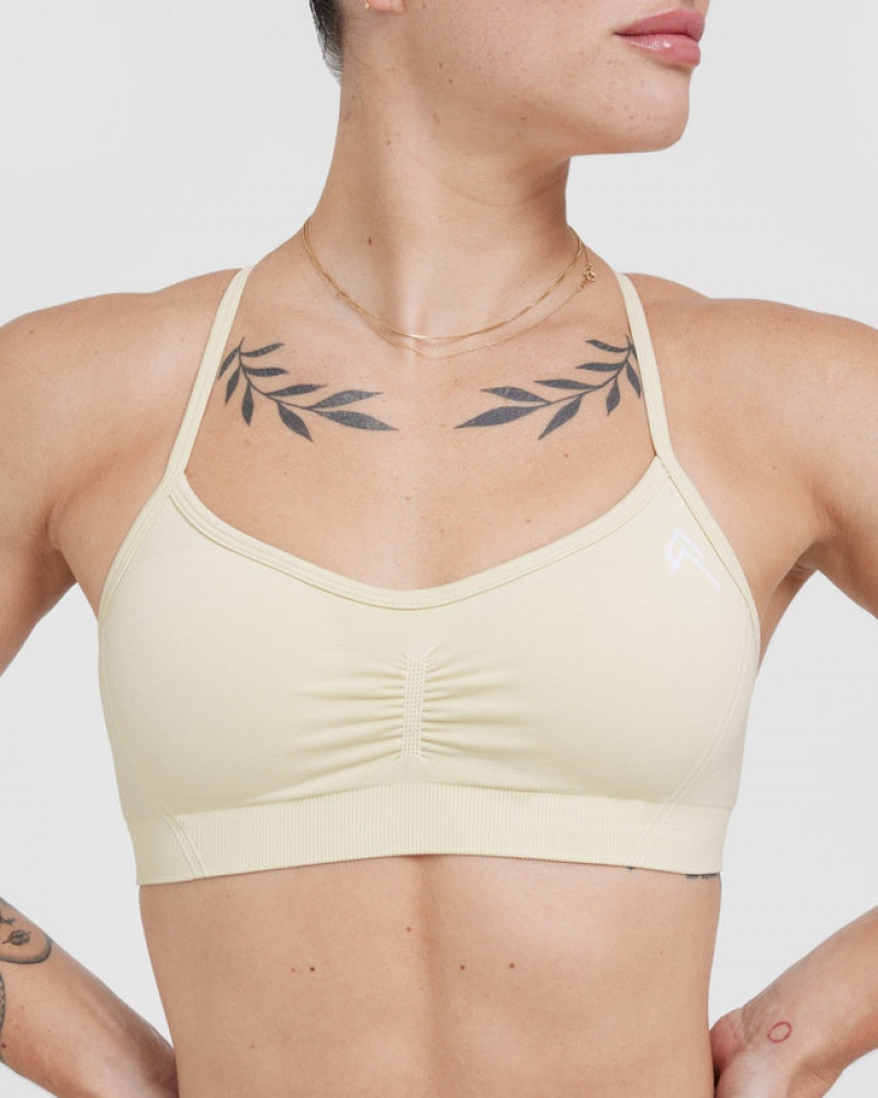 Oner Active Effortless Strappy Bralette Sports Bras Vaaleankeltainen | 921-JMQCKI