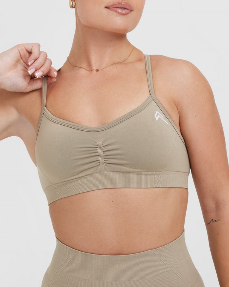 Oner Active Effortless Strappy Bralette Sports Bras Harmaat | 325-OMEKIT