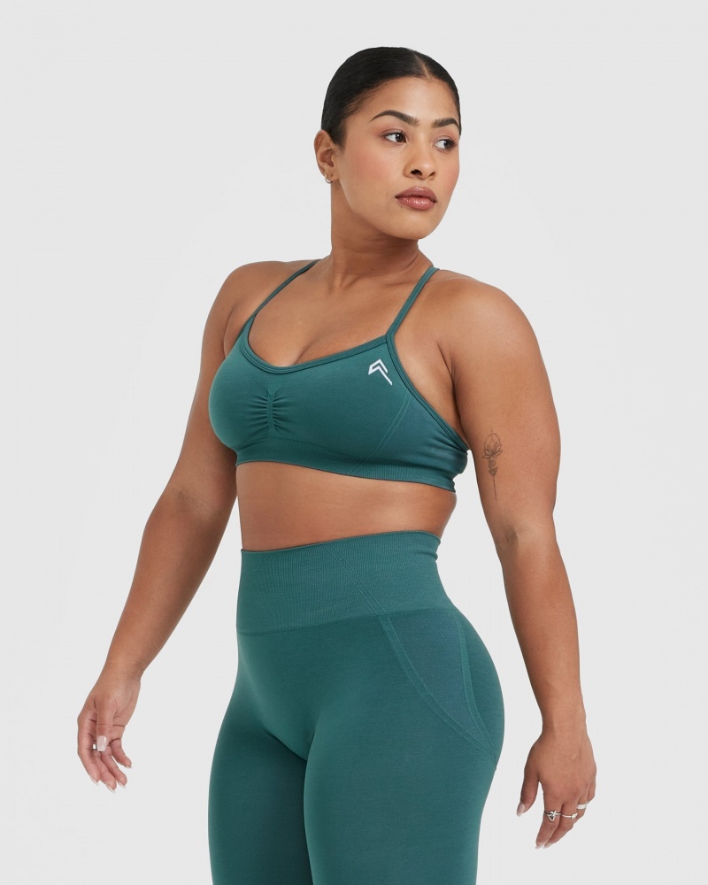 Oner Active Effortless Strappy Bralette Sports Bras Sininen Turkoosi | 985-YCHMIF