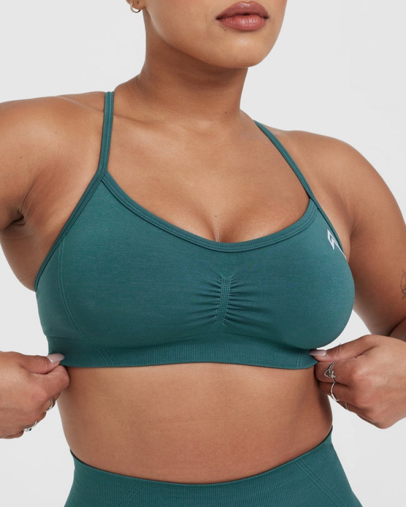 Oner Active Effortless Strappy Bralette Sports Bras Sininen Turkoosi | 985-YCHMIF