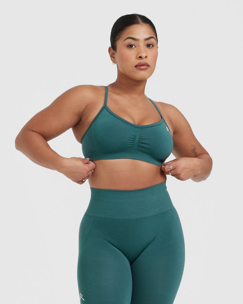 Oner Active Effortless Strappy Bralette Sports Bras Sininen Turkoosi | 985-YCHMIF