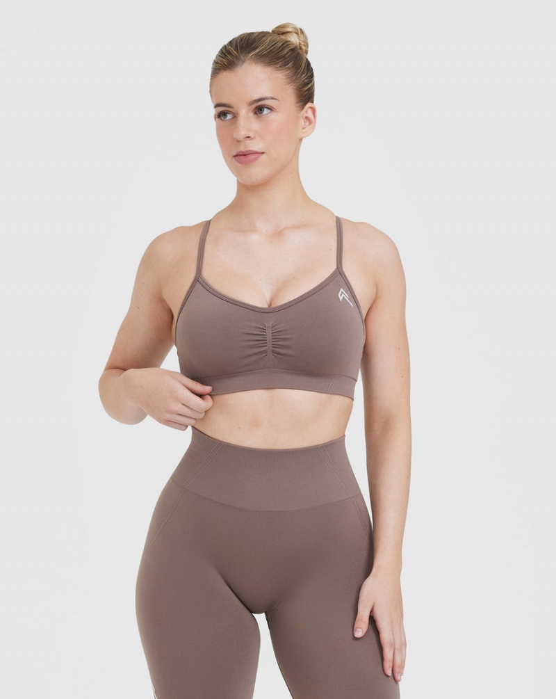 Oner Active Effortless Strappy Bralette Sports Bras Ruskea | 023-JSPHKE