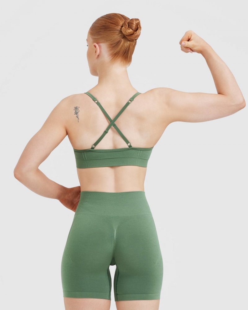 Oner Active Effortless Strappy Bralette Sports Bras Vihreä | 123-GTNRDX