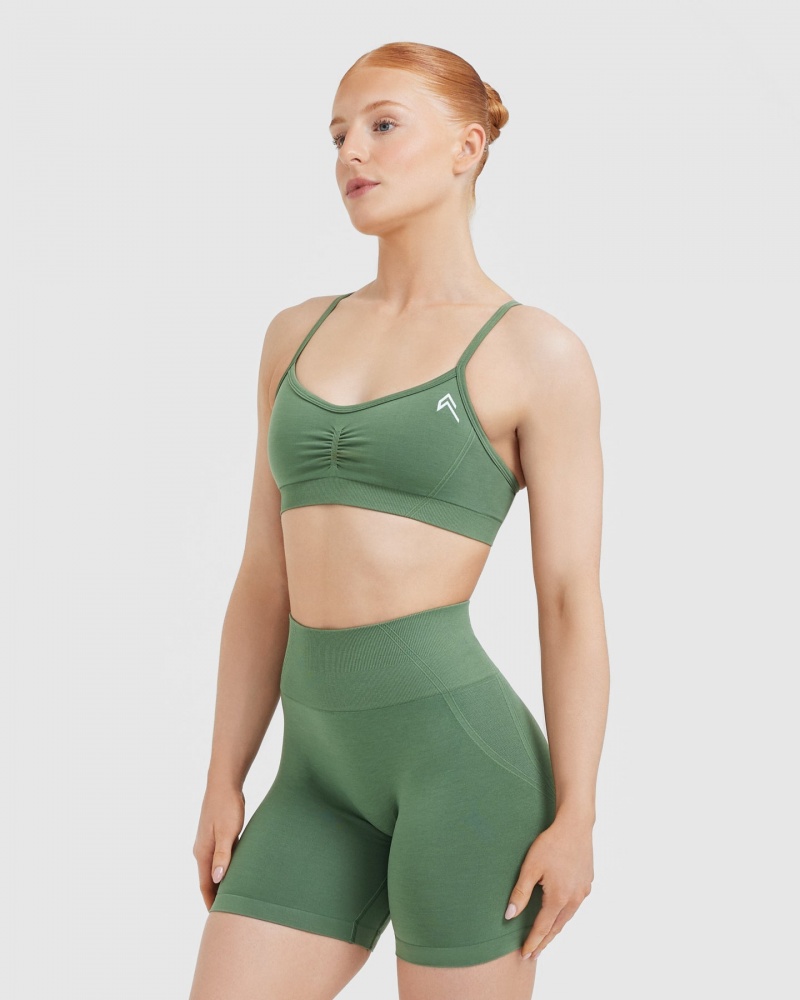 Oner Active Effortless Strappy Bralette Sports Bras Vihreä | 123-GTNRDX