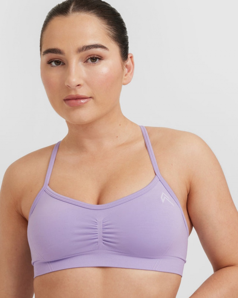 Oner Active Effortless Strappy Bralette Sports Bras Violetit | 531-IWRVXA