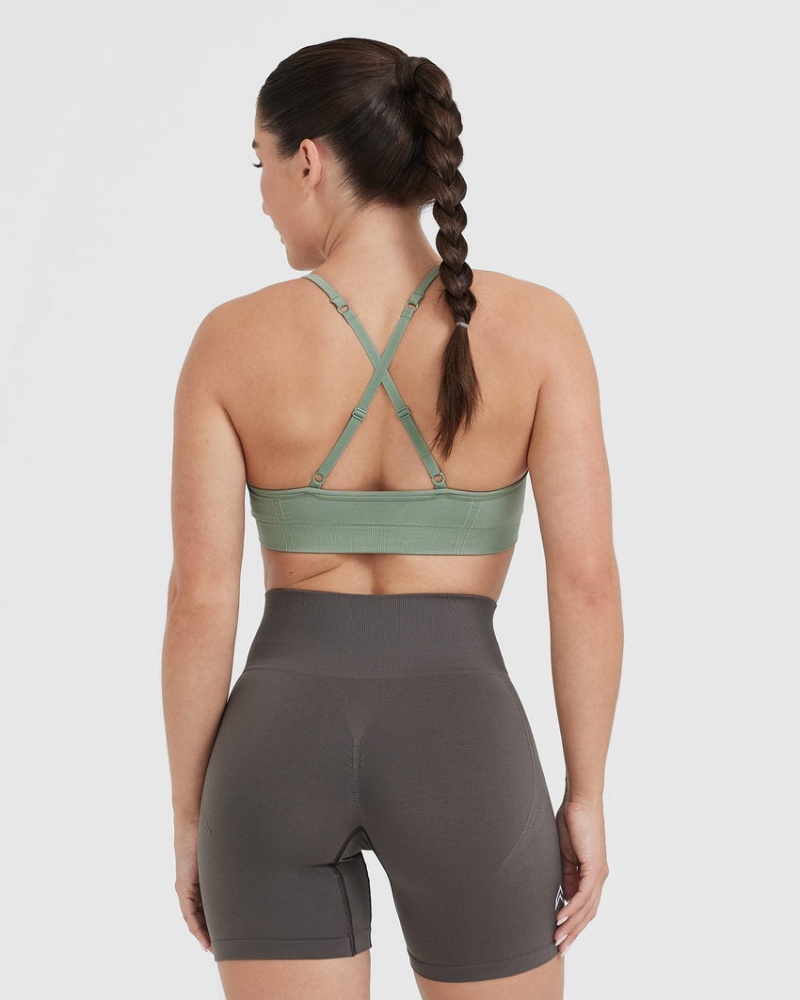 Oner Active Effortless Strappy Bralette Sports Bras Oliivinvihreä | 409-CWXRAD