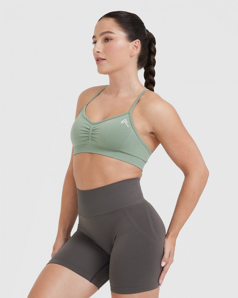 Oner Active Effortless Strappy Bralette Sports Bras Oliivinvihreä | 409-CWXRAD