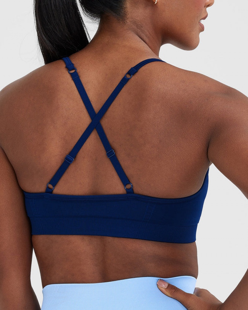 Oner Active Effortless Strappy Bralette Sports Bras Sininen | 842-VDZTGU