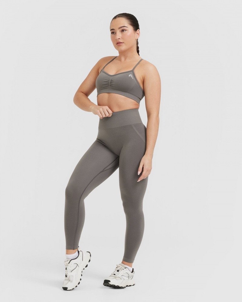 Oner Active Effortless Strappy Bralette Sports Bras Harmaat | 694-UBDOKR