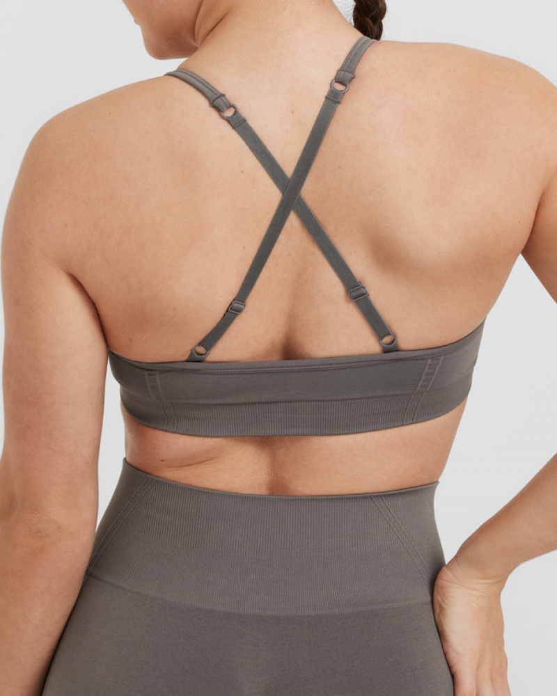 Oner Active Effortless Strappy Bralette Sports Bras Harmaat | 694-UBDOKR