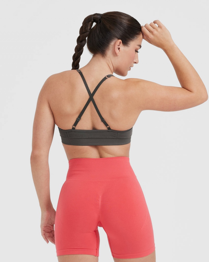 Oner Active Effortless Strappy Bralette Sports Bras Syvä Harmaat Ruskea | 150-BFRZCD