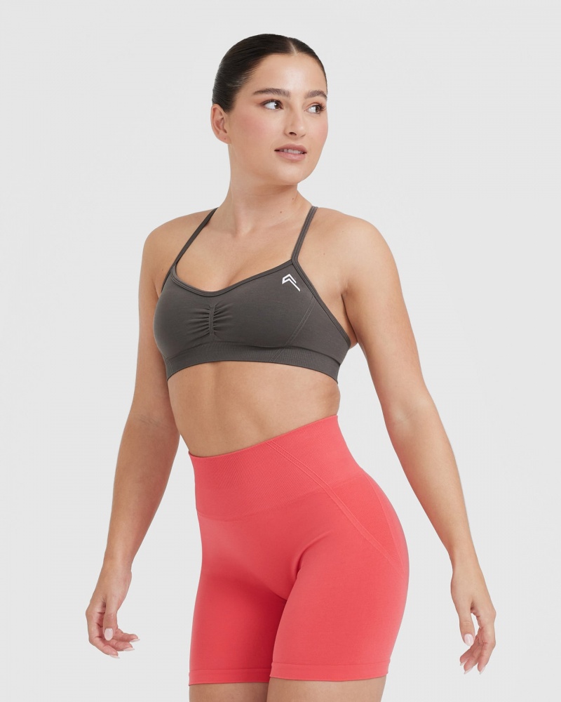 Oner Active Effortless Strappy Bralette Sports Bras Syvä Harmaat Ruskea | 150-BFRZCD