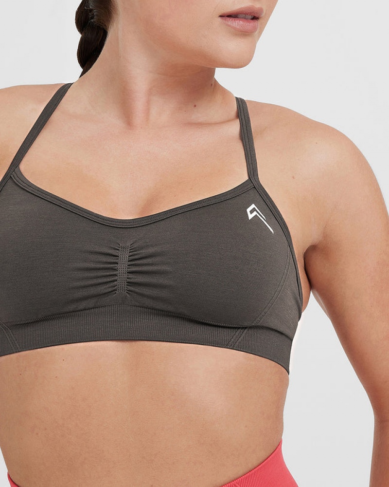 Oner Active Effortless Strappy Bralette Sports Bras Syvä Harmaat Ruskea | 150-BFRZCD