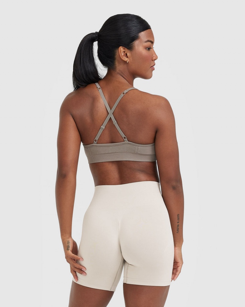 Oner Active Effortless Strappy Bralette Sports Bras Harmaat | 385-ERSAGW