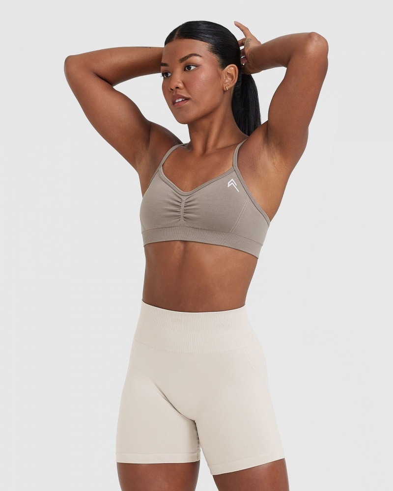 Oner Active Effortless Strappy Bralette Sports Bras Harmaat | 385-ERSAGW