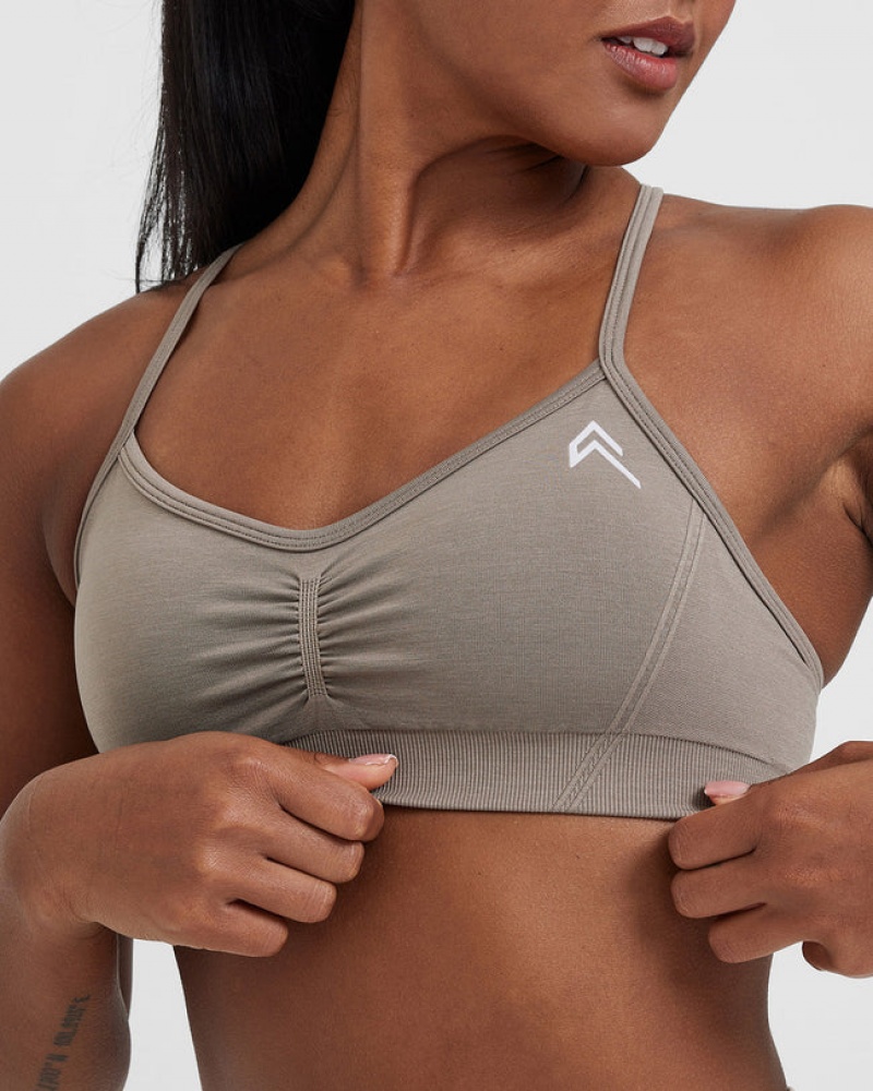 Oner Active Effortless Strappy Bralette Sports Bras Harmaat | 385-ERSAGW