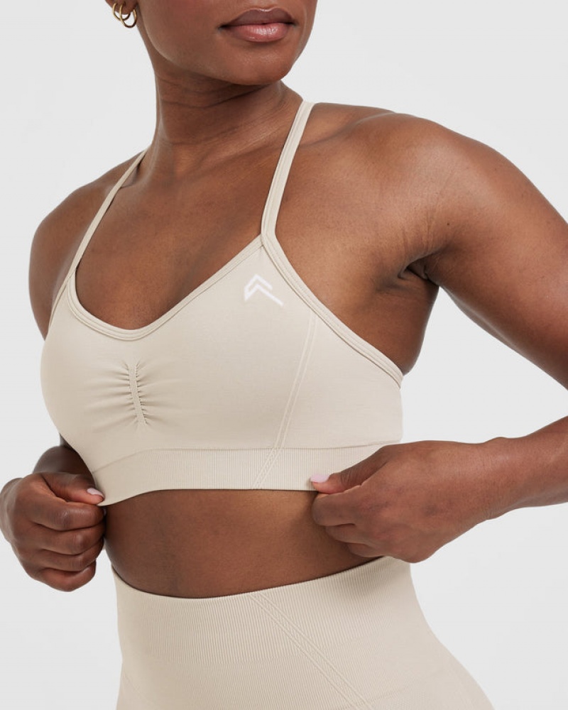 Oner Active Effortless Strappy Bralette Sports Bras Ruskea | 870-DQBNYV