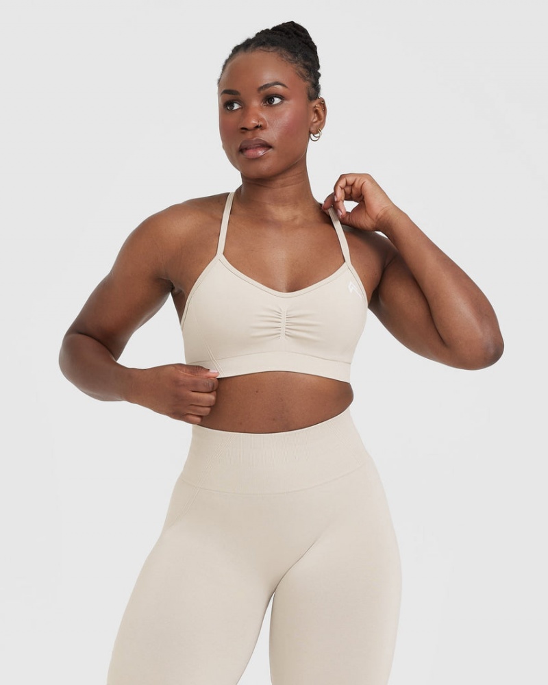 Oner Active Effortless Strappy Bralette Sports Bras Ruskea | 870-DQBNYV