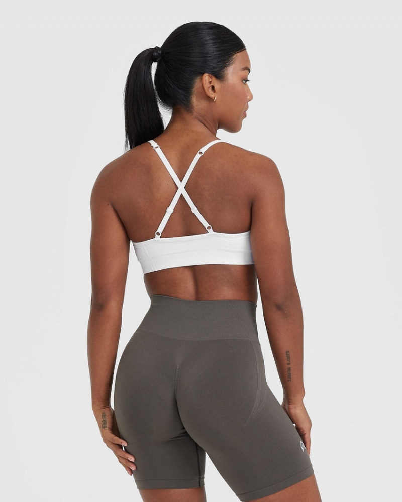 Oner Active Effortless Strappy Bralette Sports Bras Valkoinen | 687-ZNVPDR