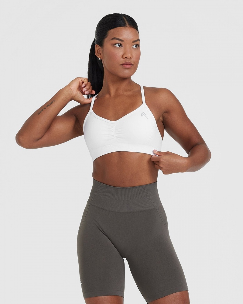 Oner Active Effortless Strappy Bralette Sports Bras Valkoinen | 687-ZNVPDR